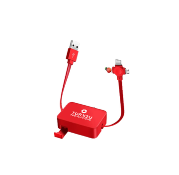Retractable 4-In-1 Charging Cable
